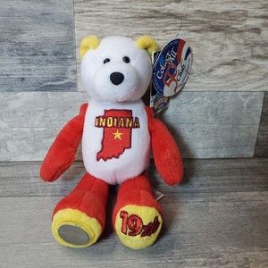 State Quarter Collectable Coin Bear Plush Indiana